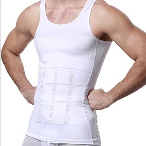 GKVK Men’s Slimming Body Shaper Vest Chest White